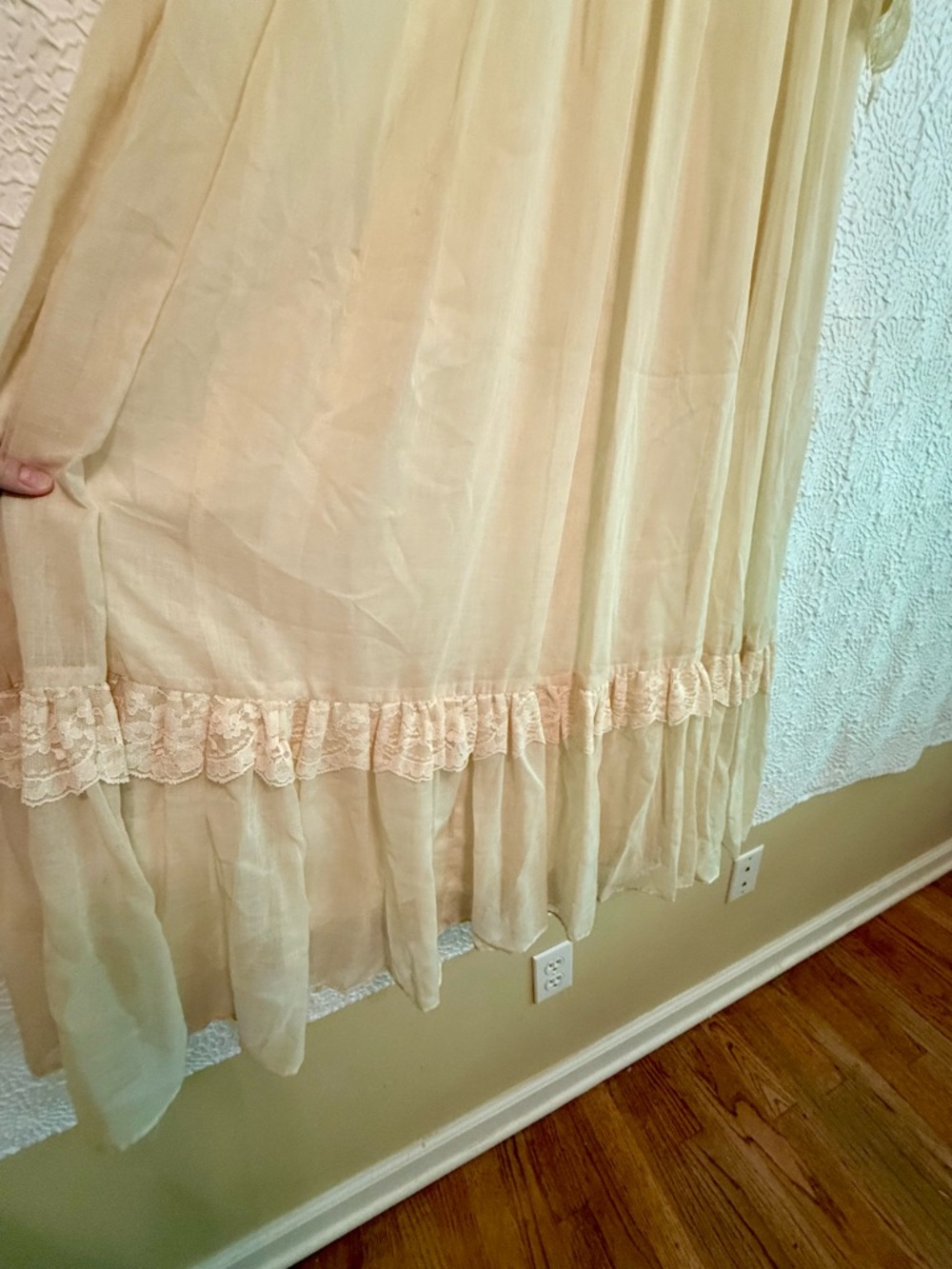 Gunne Sax Vintage Lace Trim Maxi Wedding Dress - Picture 5 of 16
